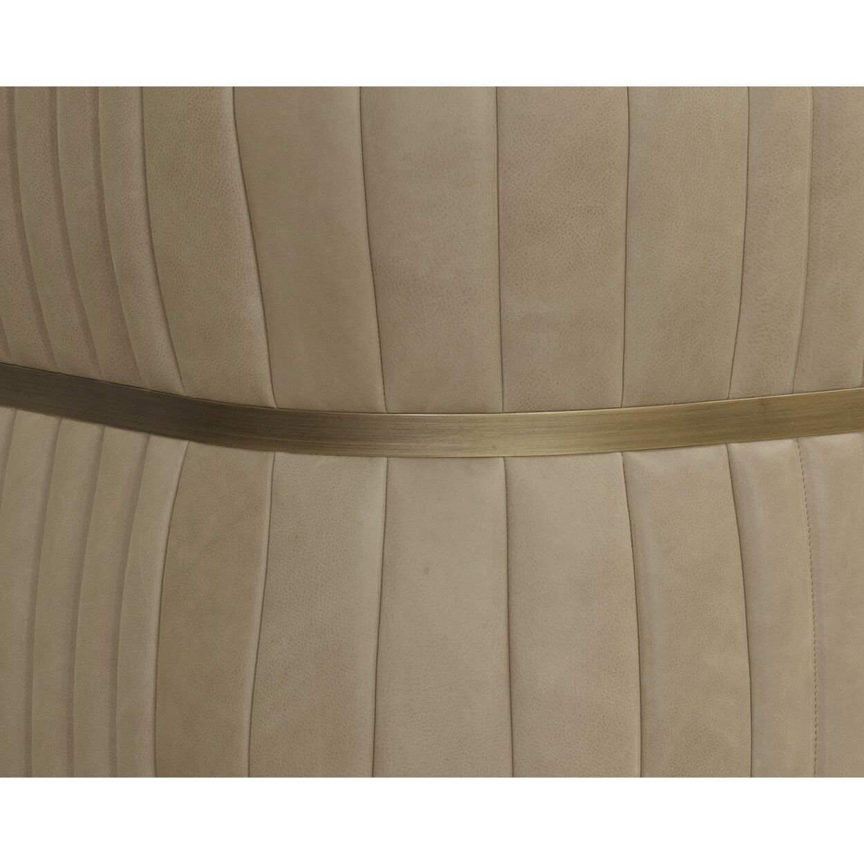 Tryor Sahara Sand Leather Lounge Chair